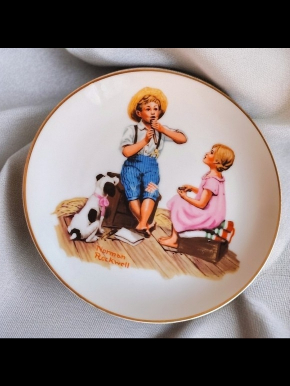 Vintage Norman Rockwell Porcelain Plate